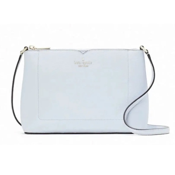 New Kate Spade Harlow Pebble Leather Crossbody Taro Milk - Picture 1 of 4